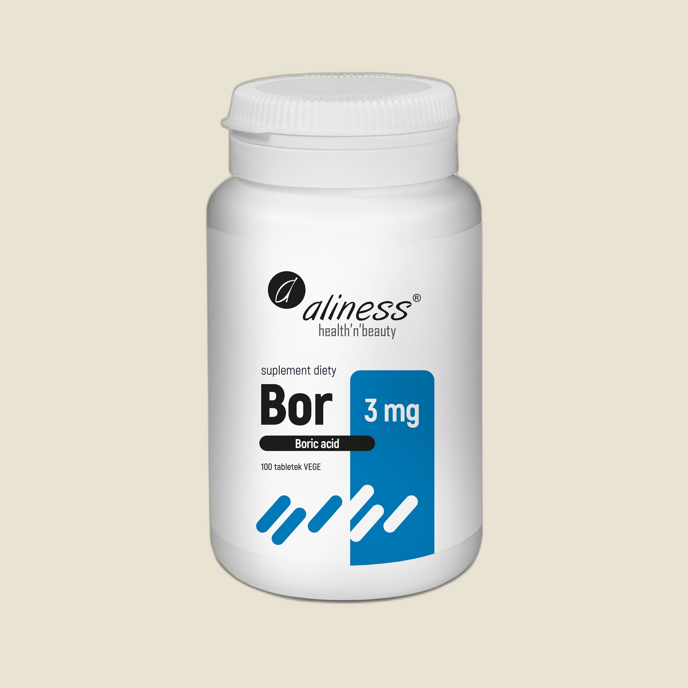 Bor 3 mg (kwas borowy) x 100 tabletek vege