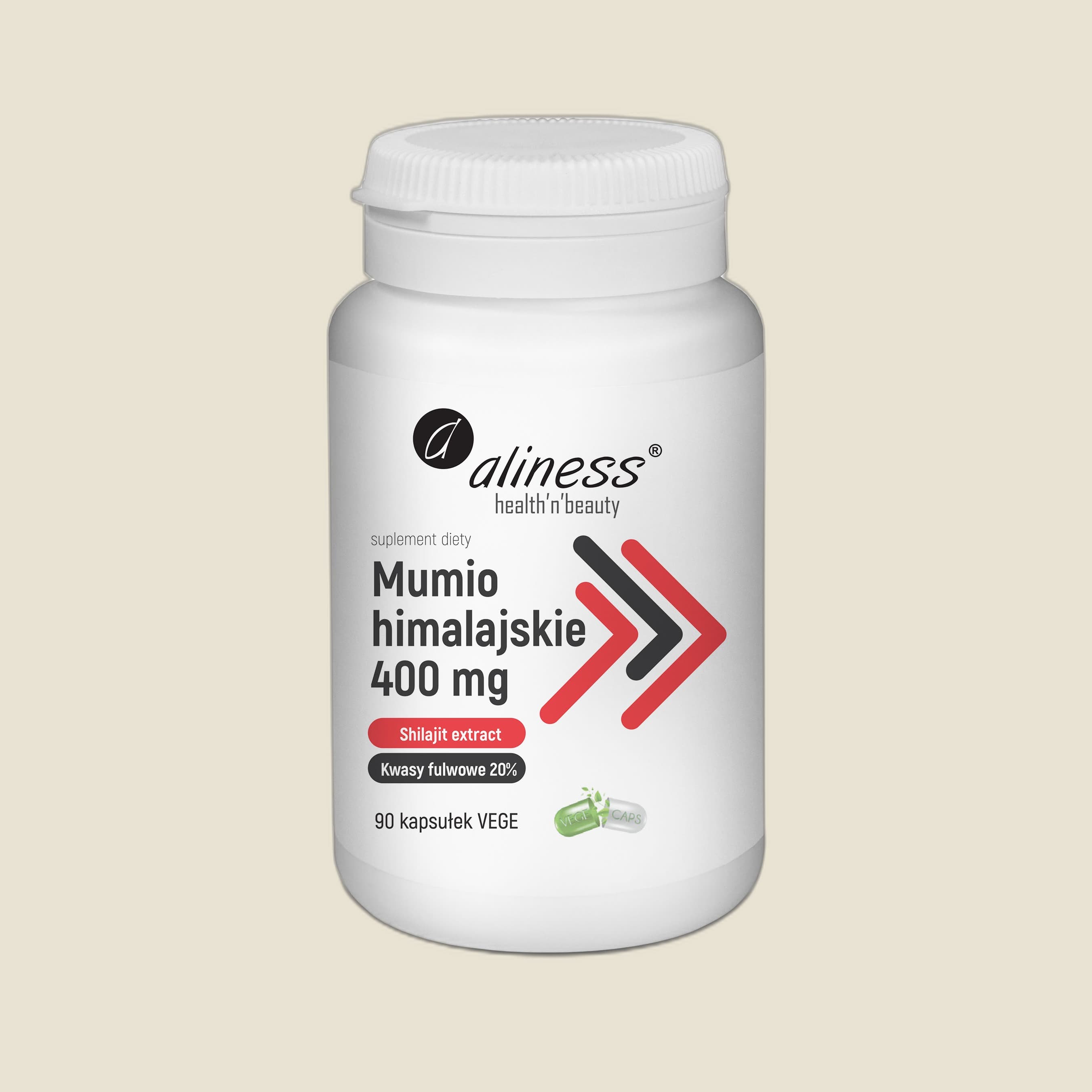 Mumio himalajskie (Shilajit extract) 400mg x 90 Vege caps.