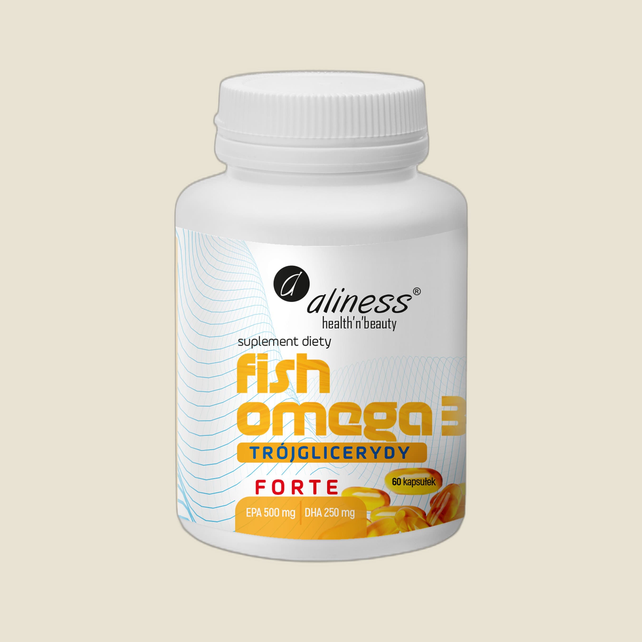 Fish Omega 3 FORTE Trójglicerydy 500/250mg x 60 kapsułek